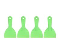 sourcing map 4pcs Putty Scraper 3.94" Plastic Flexible Putty Knives Disposable Paint Spreader Cleaner Tool for Spackling, Patching Painting Repairing, Green