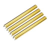 sourcing map 4Pcs Radiator Pipe Sleeves 15 x 200mm (0.59 x 7.87) - Plastic Radiator Pipe Covers for Kitchen, Bathroom, Toilet Gas Wall Tube Decoration, Gold