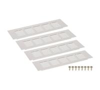 sourcing map 4Pcs Rectangle Ventilation Grille Aluminum Alloy Mesh Air Vent Covers, 225x60mm