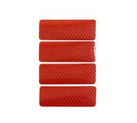 sourcing map 4pcs Reflective Tape Reflective Stickers Car Safety Warning Tape Red