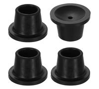 sourcing map 4Pcs Replacement Feet for Shower Chair Bath Seat, 1-1/8" ID Heavy Duty Non Slip Rubber Suction Cup, Feet Chair Leg Caps for Shower Stools and Transfer Bench, Black