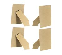 sourcing map 4Pcs Replacement Picture Frame Easel Back, 3.5 x 5 Easel Back for Picture Easel Backing Support Board with Metal Hinged for DIY Photo Board Frames Wall Tabletop, Wooden