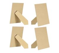 sourcing map 4Pcs Replacement Picture Frame Easel Back, 5 x 7 Easel Back for Picture Easel Backing Support Board with Metal Hinged for DIY Photo Board Frames Wall Tabletop, Wooden