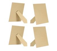 sourcing map 4Pcs Replacement Picture Frame Easel Back, 8 x 10 Easel Back for Picture Easel Backing Support Board with Metal Hinged for DIY Photo Board Frames Wall Tabletop, Wooden