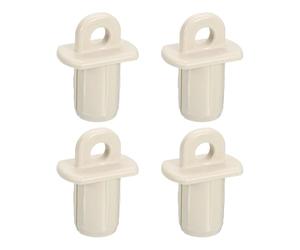 Sourcing Map 4Pcs Roller Shades End Cap Cover, Universal Replacement for Outdoor Indoor Roller Shutter, Beige