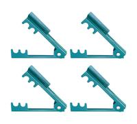 sourcing map 4pcs Rose Thorn Stripper Tool 5.5" Metal Flower Thorn Leaf Remover Flower Stem and Leaf Stripping for Gardening Home Florist Arrangement, Blue