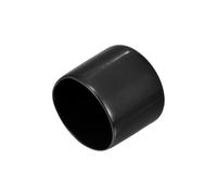 sourcing map 4pcs Rubber End Caps 1 7/16"(36mm) ID Vinyl Round End Cap Cover Screw Thread Protectors Black