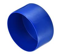 sourcing map 4pcs Rubber End Caps 100mm ID Vinyl Round Tube Bolt Cap Cover Screw Thread Protectors Blue