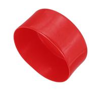 sourcing map 4pcs Rubber End Caps 110mm ID Vinyl Round End Cap Cover Screw Thread Protectors Red