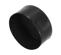 sourcing map 4pcs Rubber End Caps 125mm(4 15/16 Inch) ID x 80mm(3 1/8 Inch) H Vinyl Round End Cap Cover Screw Thread Protectors Black