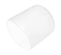 sourcing map 4pcs Rubber End Caps 40mm ID Vinyl Round Tube Bolt Cap Cover Screw Thread Protectors Clear