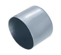 sourcing map 4pcs Rubber End Caps 50mm ID Vinyl Round Tube Bolt Cap Cover Screw Thread Protectors Grey