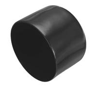 sourcing map 4pcs Rubber End Caps 56mm ID Vinyl Round End Cap Cover Screw Thread Protectors Black