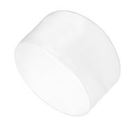 sourcing map 4pcs Rubber End Caps 75mm ID Vinyl Round Tube Bolt Cap Cover Screw Thread Protectors Clear