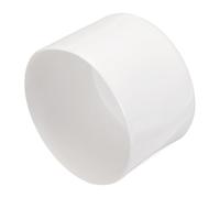 sourcing map 4pcs Rubber End Caps 80mm ID Vinyl Round End Cap Cover Screw Thread Protectors White