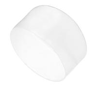 sourcing map 4pcs Rubber End Caps 80mm ID Vinyl Round Tube Bolt Cap Cover Screw Thread Protectors Clear