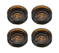 sourcing map 4pcs Rubber Furniture Caster Cups Round Chair Leg Floor Protectors Non-Slip Furniture Pads Grips Stoppers for Hardwood Floors, Brown (Fit 0.8-1.6 Inch Chair Leg)