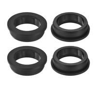 sourcing map 4Pcs Rubber Grommets 1-15/16"(50mm) Drill Hole, 1-9/16"(40mm) ID Hole Top Hat Grommet Black Silicone Rubber Hole Plug Gasket for Wiring, Automotive