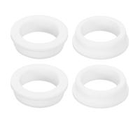 sourcing map 4Pcs Rubber Grommets 1-15/16"(50mm) Drill Hole, 1-9/16"(40mm) ID Hole Top Hat Grommet White Silicone Rubber Hole Plug Gasket for Wiring, Automotive