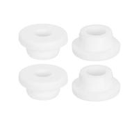 sourcing map 4Pcs Rubber Grommets 22mm Drill Hole, 13mm ID Hole Top Hat Grommet White Silicone Rubber Hole Plug Gasket for Wiring, Automotive