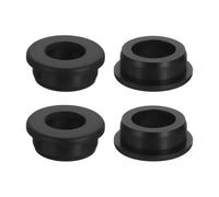 sourcing map 4Pcs Rubber Grommets 29mm Drill Hole, 20mm ID Hole Top Hat Grommet Black Silicone Rubber Hole Plug Gasket for Wiring, Automotive