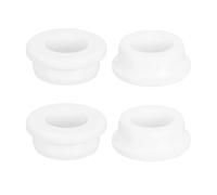 sourcing map 4Pcs Rubber Grommets 29mm Drill Hole, 20mm ID Hole Top Hat Grommet White Silicone Rubber Hole Plug Gasket for Wiring, Automotive