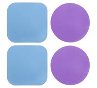 sourcing map 4Pcs Rubber Jar Opener Grippers Pads, Heat-Insulated Grippers Pads (Blue Purple)