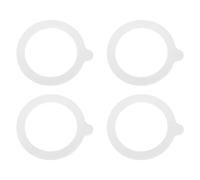 sourcing map 4Pcs Rubber Seals for Glass Jars, 3.94" Silicone Jar Gaskets Replacement Leak-Proof Silicone Seals Airtight Gasket Sealing Rings for Regular Mouth Canning Jar, White