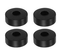 sourcing map 4pcs Rubber Spacer 2 Inch OD 0.3 Inch ID 2 Inch Thick Neoprene Round Anti Vibration Isolation Pads Isolator Rubber Washers Bushings for Home Cars Boat Accessories, Black