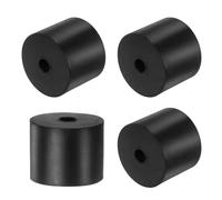 sourcing map 4pcs Rubber Spacers 50mm OD x 10mm ID x 40mm Height Round Anti Vibration Spacer Rubber Bushing Grommets Thick Rubber Washers for Home Car Accessories
