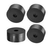 Sourcing Map 4pcs Rubber Spacers, 60mm OD x 15mm ID x 30mm Height, Round Anti Vibration Spacers