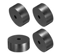 sourcing map 4pcs Rubber Spacers 70mm OD, 12mm ID, 30mm Height Round Anti Vibration Spacer Rubber Bushing Grommets Thick Rubber Washers for Home Car Accessories