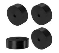 sourcing map 4pcs Rubber Spacers 80mm OD x 12mm ID x 30mm Height Round Anti Vibration Spacer Rubber Bushing Grommets Thick Rubber Washers for Home Car Accessories