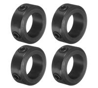 sourcing map 4pcs Set-Screw Collars 16mm Bore, 1045 Steel Shaft Collars, 26mm OD, 10mm Width Axle Collar Clamp for Linear Rod Shaft Guide