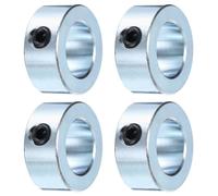 sourcing map 4pcs Set Screw Collars 3/4" Bore Zinc Plated Steel Shaft Collars, 1-1/4" OD, 9/16" Width Axle Collar Clamp for Linear Rod Shaft Guide