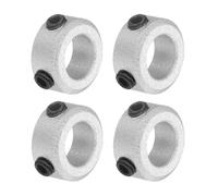 sourcing map 4Pcs Set-Screw Collars 8mm Bore, Aluminum Alloy Shaft Collars, 14mm OD, 6mm Width Axle Collar Clamp for Linear Rod Shaft Guide