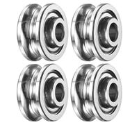 sourcing map 4Pcs SG15ZZ Deep U Groove Ball Track Guide Bearing 5mm x 17mm x 8mm Double Shielded Pre-Lubricated GCr15 High Carbon Chrome Bearings for Dual-Axis Guide Rails (ABEC5)