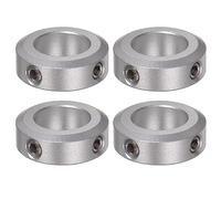 sourcing map 4pcs Shaft Collar 14mm Bore Aluminum Alloy Set Screw Shaft Collars, 24mm OD, 8mm Width, for Wheel Barrow Axle, Gearbox Assemblies, CNC Machine Tools, Industry, Anodization