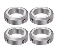 sourcing map 4pcs Shaft Collar 22mm Bore Aluminum Alloy Set Screw Shaft Collars, 35mm OD, 10mm Width, for Wheel Barrow Axle, Gearbox Assemblies, CNC Machine Tools, Industry, Anodization