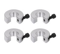sourcing map 4pcs Shaft Collar Set for Linear Rail SBR16, Clamp-on Shaft Collar with Set Screw 16mm Bore, 30mm OD, 10mm Thickness, Aluminum All in One Shaft Clamping Collars, Anodization