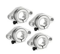sourcing map 4PCS SHF16 Aluminum Linear Motion Rail Clamping Rod Rail Guide Support for 16mm Diameter Shaft