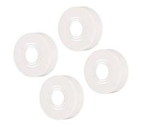sourcing map 4pcs Shower Arm Flange 62mm/2.4" OD Escutcheon Plate ABS Round Plumbing Cover Plates for 20mm/0.8" Dia Water Pipe Faucet Decoration, White