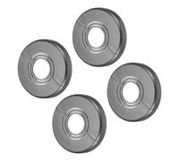 sourcing map 4pcs Shower Arm Flange 62mm/2.4" OD Escutcheon Plate ABS Round Plumbing Cover Plates for 20mm/0.8" Dia Water Pipe Faucet Decoration Accessories, Grey