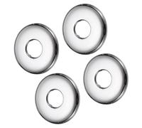 sourcing map 4pcs Shower Arm Flange 69mm/2.7" OD Escutcheon Plate Stainless Steel Round Plumbing Cover Plates for 21mm/0.8" Dia Water Pipe Faucet Decoration Accessories, Silver Tone