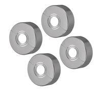 sourcing map 4pcs Shower Arm Flange 70mm/2.8" OD Escutcheon Plate ABS Round Plumbing Cover Plates for 20mm/0.8" Dia Water Pipe Faucet Decoration Accessories, Grey