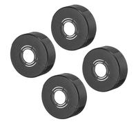 sourcing map 4pcs Shower Arm Flange 70mm/2.8" OD Escutcheon Plate ABS Round Plumbing Cover Plates for 20mm/0.8" Dia Water Pipe Faucet Decoration Accessories, Black