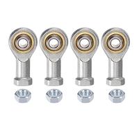 sourcing map 4pcs SI6TK PHSA6 M6 Female Rod End Bearing M6x1 Right Hand Thread, Self-Lubricating Joint Rod Ends, Includes Jam Nut