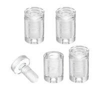 sourcing map 4Pcs Sign Standoff Screws, 3/4" x 1" Acrylic Wall Standoffs Mount Hardware Advertising Glass Standoff Nail Acrylic Nail for Hanging Acrylic Picture Frame Panel Sign