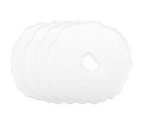 sourcing map 4pcs Silicone Coaster Molds for Epoxy Resin Round with Hole Agate Geode Epoxy Resin Coaster Molds for Making DIY Craft Projects, Cups Mats, Candle Holder, Home Decoration, White