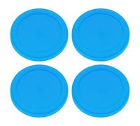 sourcing map 4Pcs Silicone Cup Lids, 3.9 Inch Mug Cover Reusable Silicone Cup Covers Anti-Dust Airtight Seal Mug Lid Stretch Lids for Hot and Cold Drinks Cup Glass Cup Coffee Cup, Blue